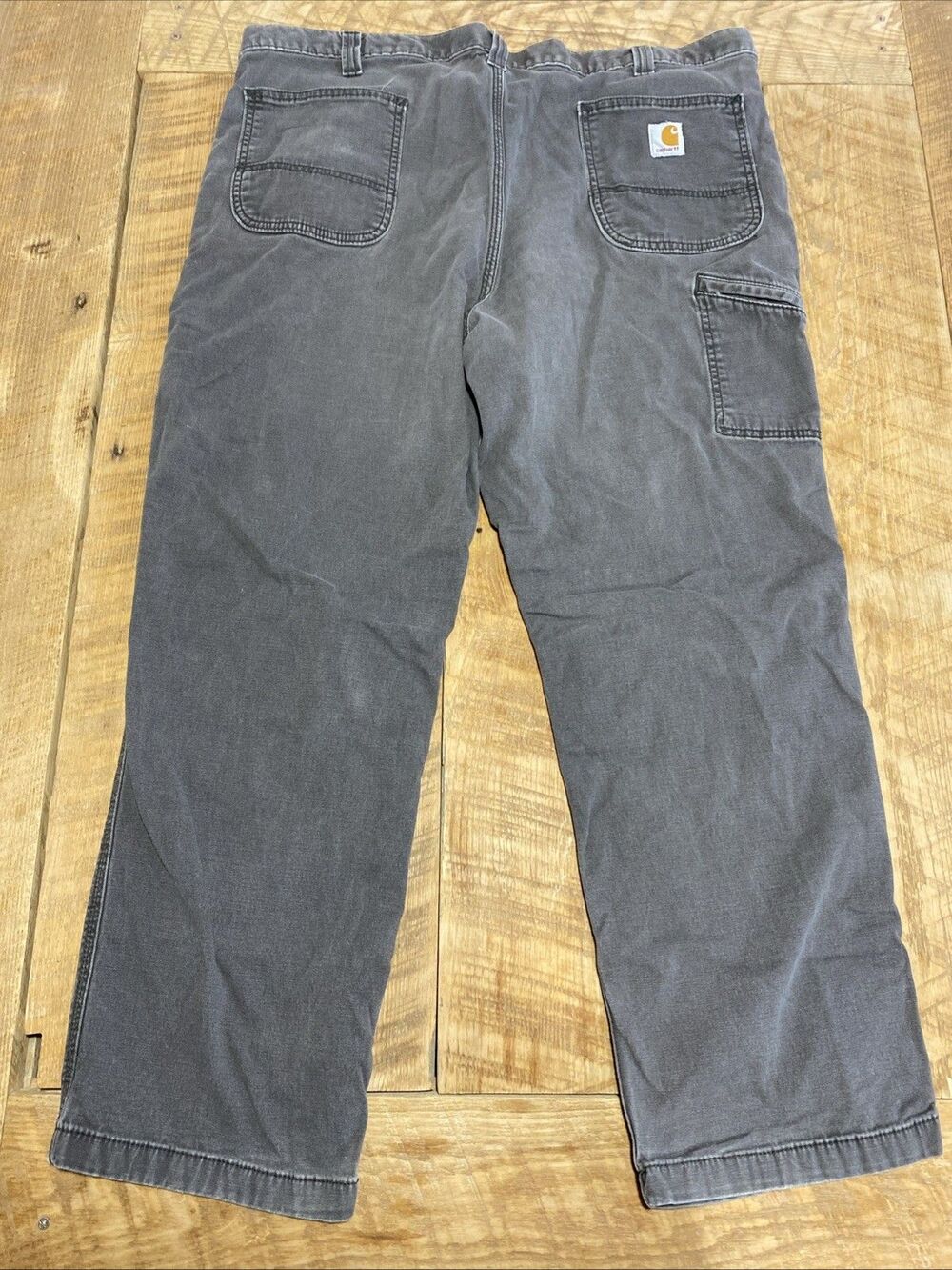 Carhartt Men's Rugged Relaxed Fit Gray Work Pants 30x40 with Utility Pockets